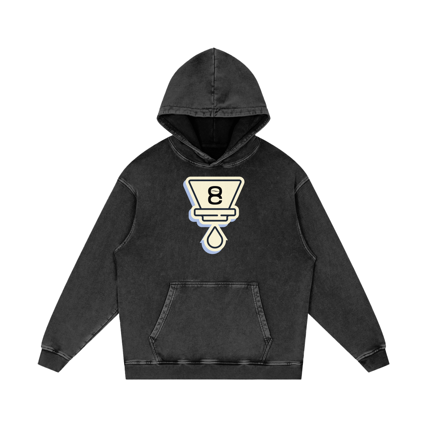 Snow Washed Loose Cotton Hoodie – Octave Coffee Co.