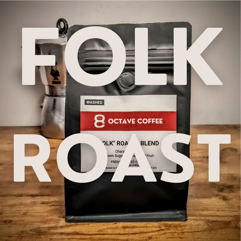 Octave "Folk" Blend, Ethiopia & Guatemala: Caramel, Citrus and Berry Flavor Notes