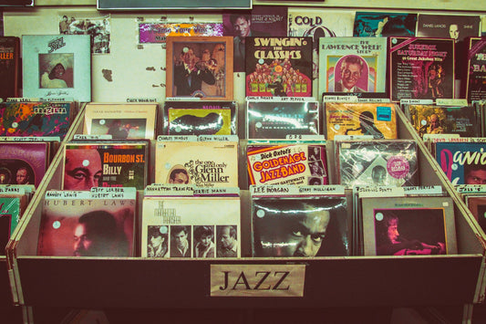 Collection of jazz records