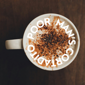 top down shot of a coffee mug