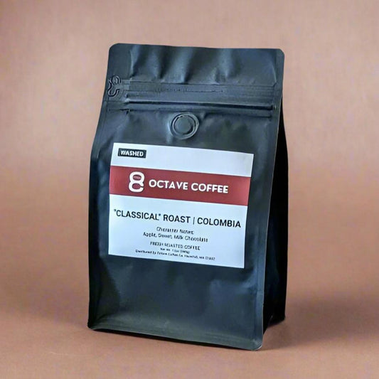 Octave "Classical" Roast, Single-Origin Colombian: Apple, Sweetness, and Milk Chocolate Flavor Notes