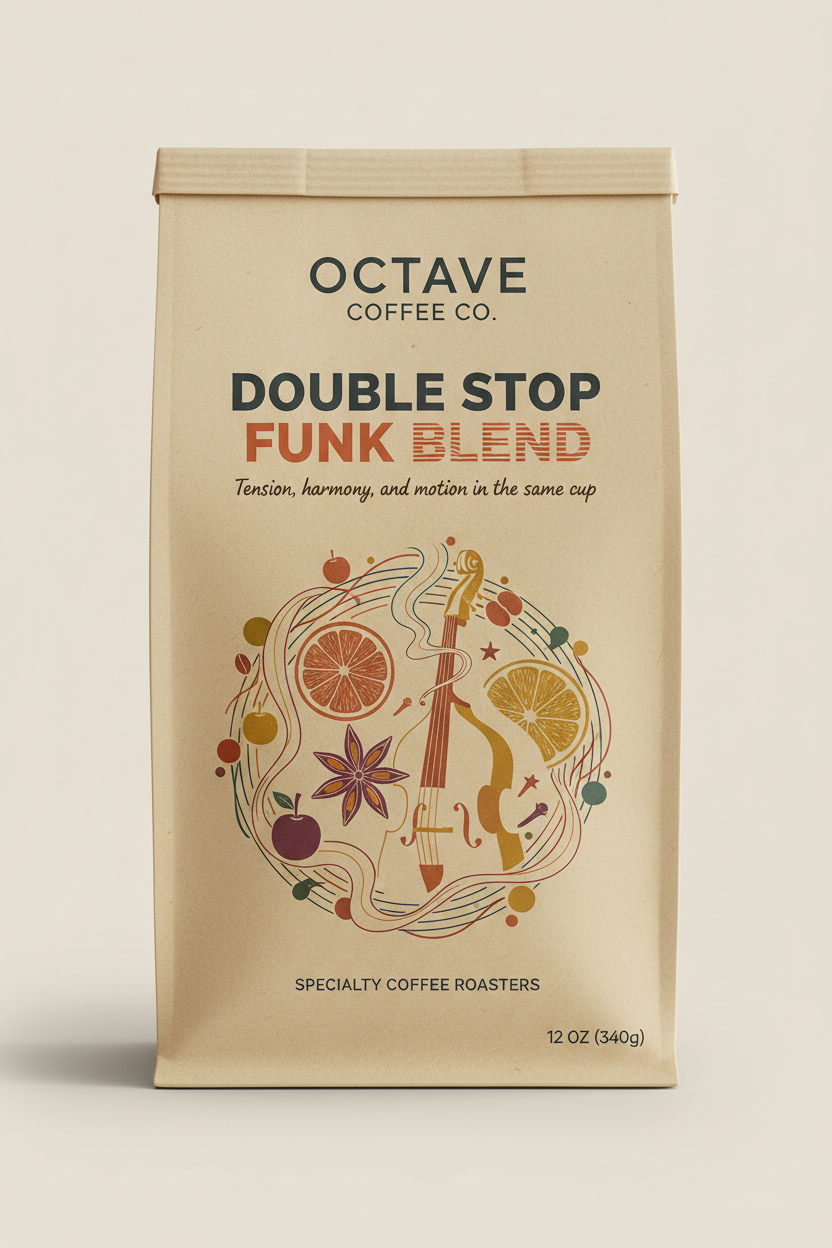Double Stop Funk Blend Light Kraft Label
