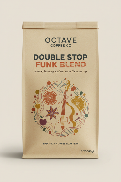 Double Stop Funk Blend Light Kraft Label
