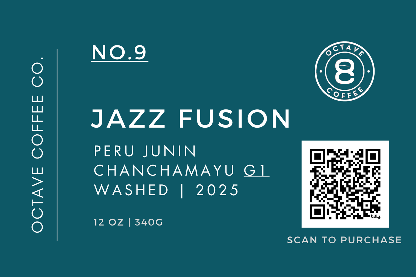 Octave "Jazz Fusion" - Peruvian | Medium Roast, with Citrus, Chocolate and a Clean, Floral Finish